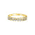 0.30TDW 2 Row Diamond Band in 10K Yellow Gold