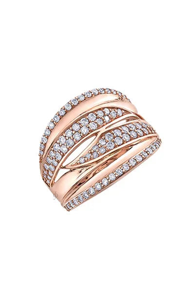 10K Rose Gold 1.00TDW Diamond Special Occasion Ring