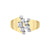 0.50TDW Diamond 10K Yellow Gold Fancy Ring