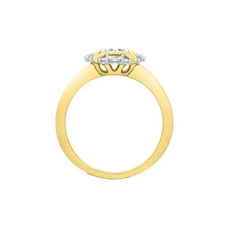 10K Yellow Gold 0.30TDW Diamond Engagement Ring