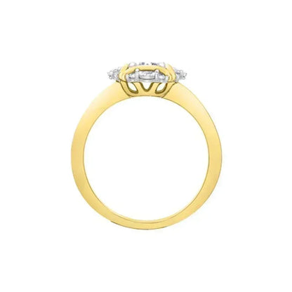 10K Yellow Gold 0.30TDW Diamond Engagement Ring