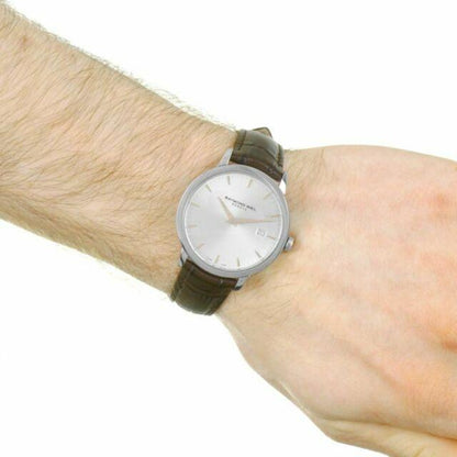 Raymond Weil 5485-SL5-65001 Toccata Men's Classic Brown Leather Strap Quartz Watch