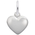 Sterling Silver Small Puffy Heart Charm