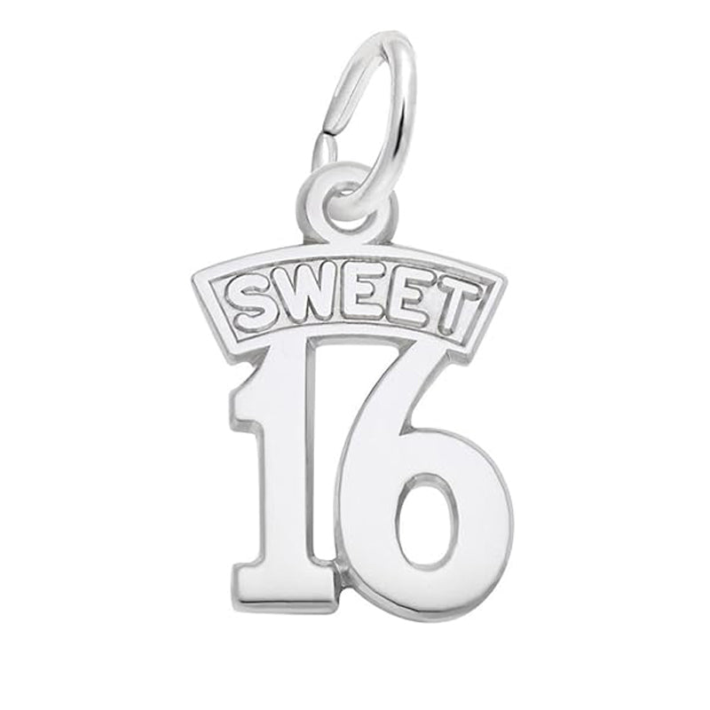 Sweet 16 Sterling Siver Charm