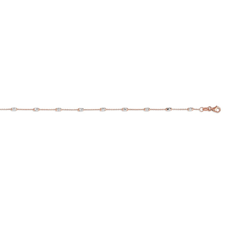 10K Rose Gold Shimmers Anklet