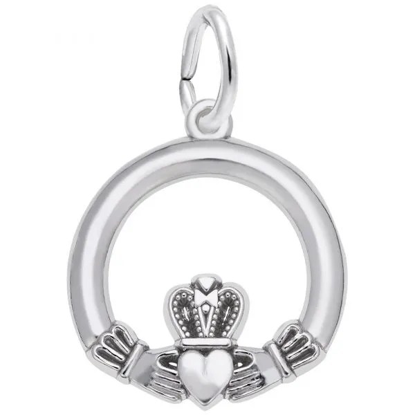 Sterling Silver Petite Claddagh Charm