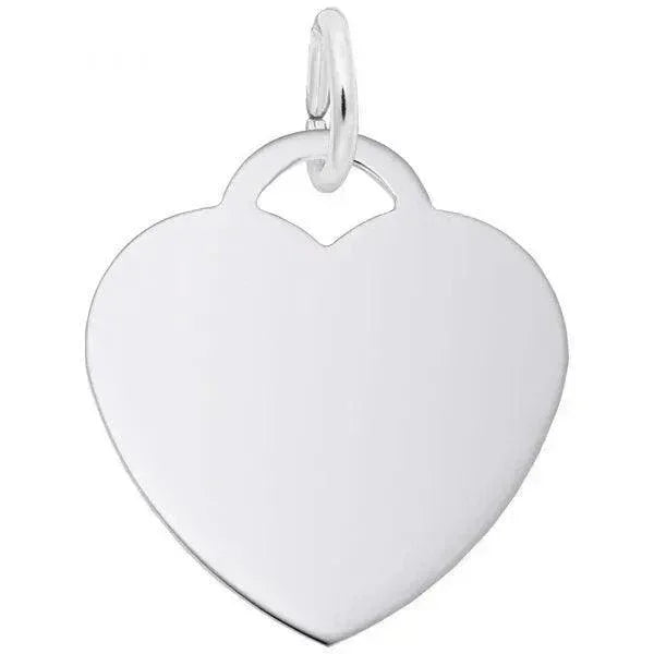 Sterling Silver Medium Heart 35 Series Charm