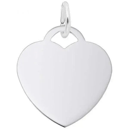 Sterling Silver Medium Heart 35 Series Charm