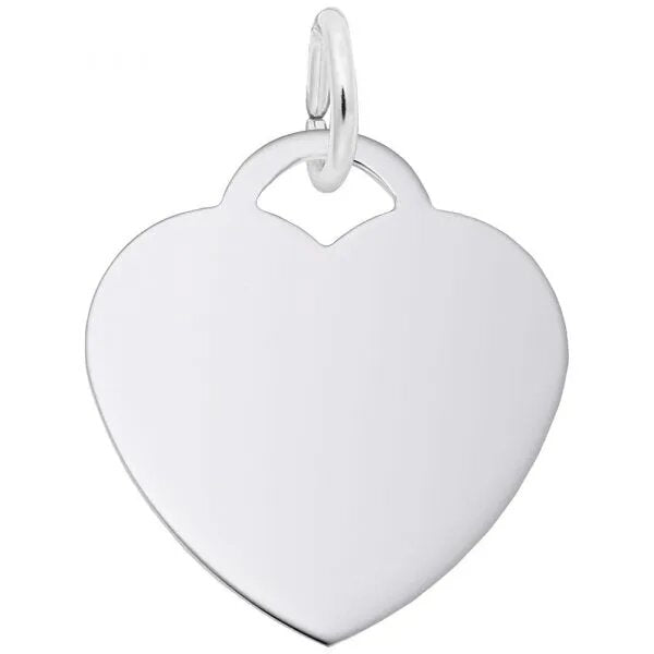 Sterling Silver Medium Heart 35 Series Charm