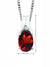 January Birthstone Pendant with Diamond Accent set in 10K White Gold