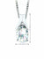 April Birthstone Pendant with Diamond Accent set in 10K White Gold