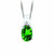 May Birthstone Pendant with Diamond Accent set in 10K White Gold