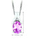 October Birthstone Pendant with Diamond Accent set in 10K White Gold