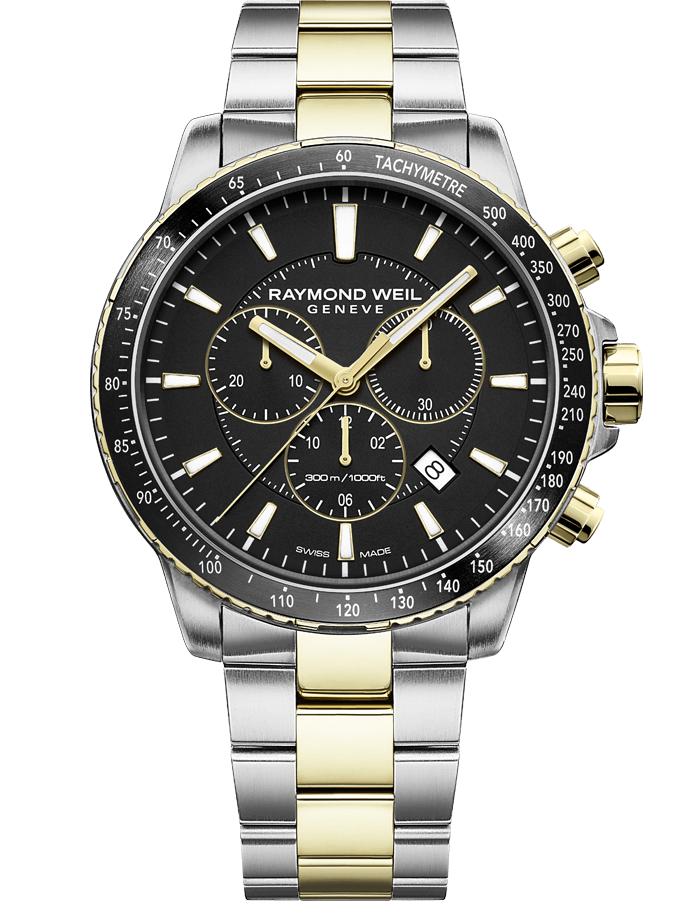 Raymond Weil Tango Chronograph Black Dial Men's Watch 8570-SP1-20001