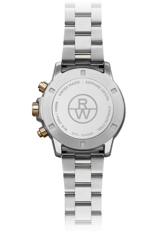 Raymond Weil 8570-SP5-20001 Tango 300 Men's Quartz Chronograph Classic Two-Tone Rose Gold Watch