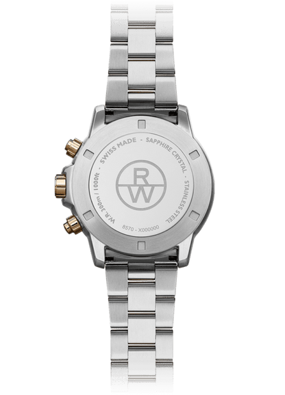 Raymond Weil 8570-SP5-20001 Tango 300 Men's Quartz Chronograph Classic Two-Tone Rose Gold Watch
