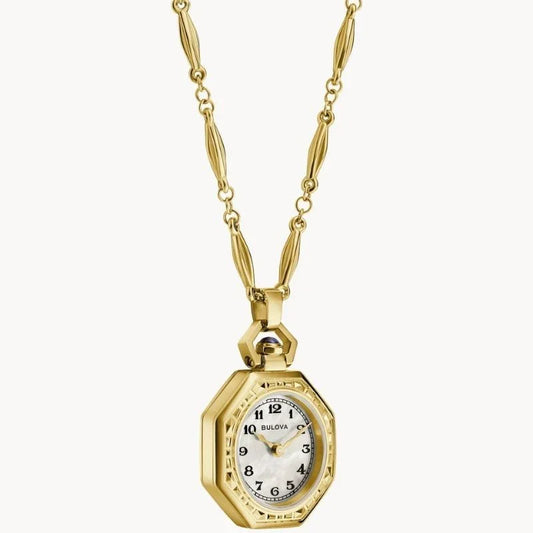 Bulova Rubaiyat Pendant Necklace Quartz Women's Watch 97L182