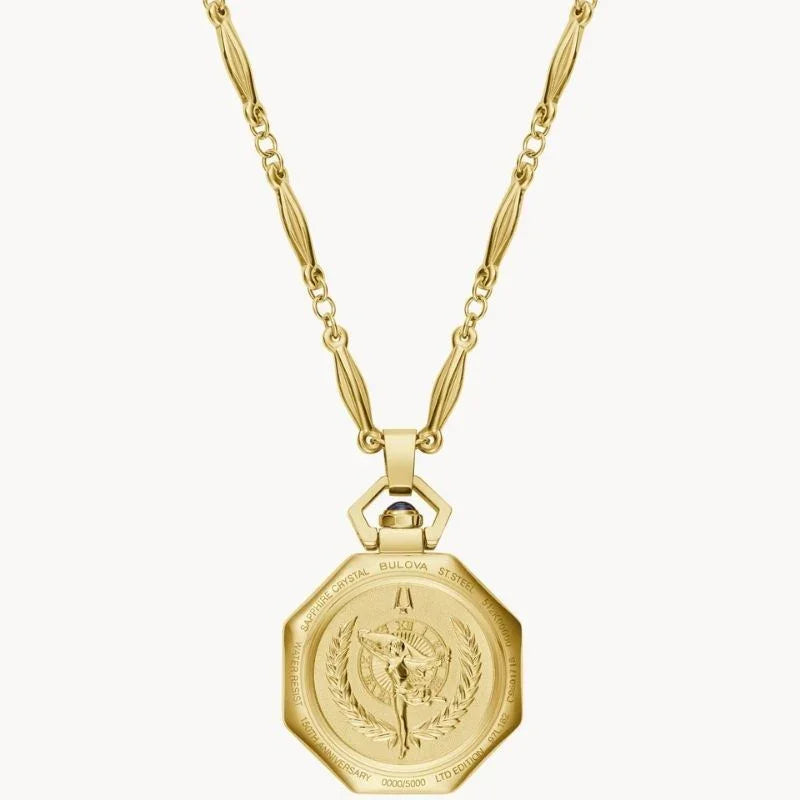 Bulova Rubaiyat Pendant Necklace Quartz Womens Watch 97L182