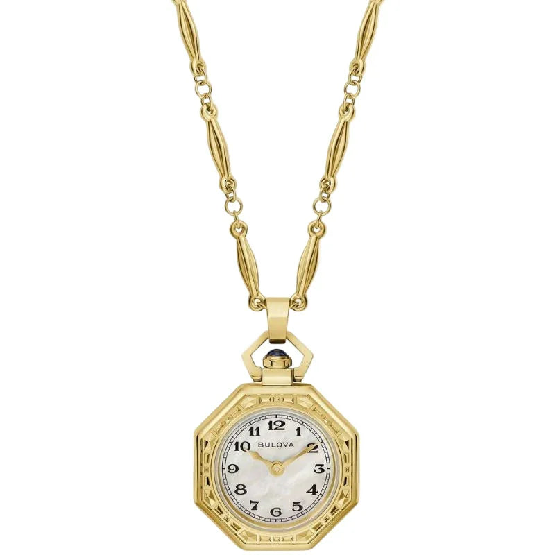 Bulova Rubaiyat Pendant Necklace Quartz Women's Watch 97L182