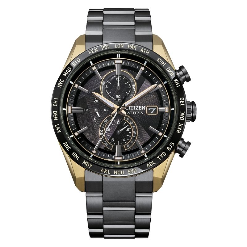 Citizen Attesa LIGHT in BLACK Limited Edition Eco-Drive Men's Watch AT8384-58E