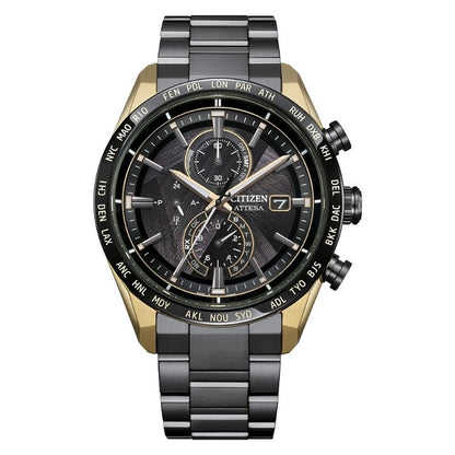 Citizen Attesa LIGHT in BLACK Limited Edition Eco-Drive Men's Watch AT8384-58E