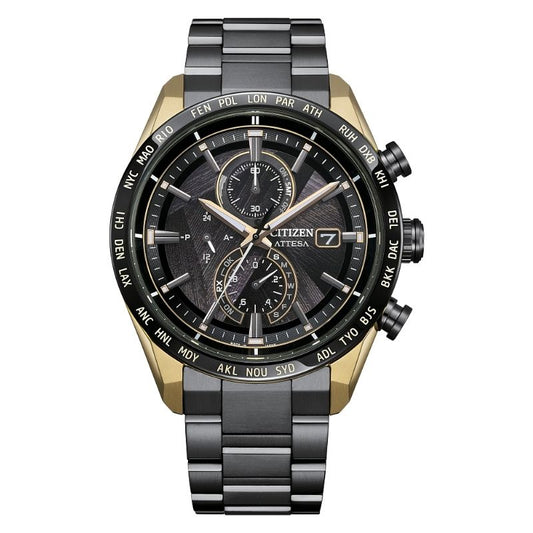 Citizen Attesa LIGHT in BLACK Limited Edition Eco-Drive Men's Watch AT8384-58E
