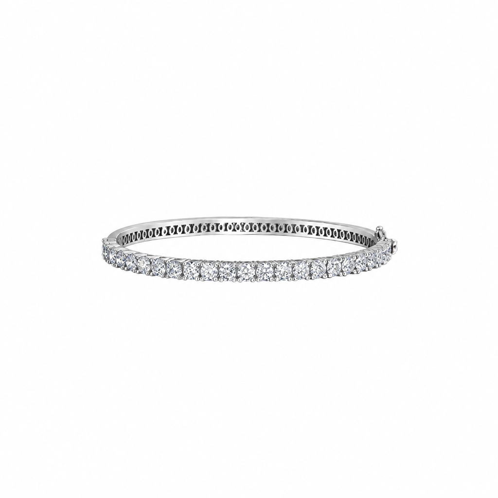 5.00TDW Lab Grown Diamond Tennis Bracelet in 10K White Gold
