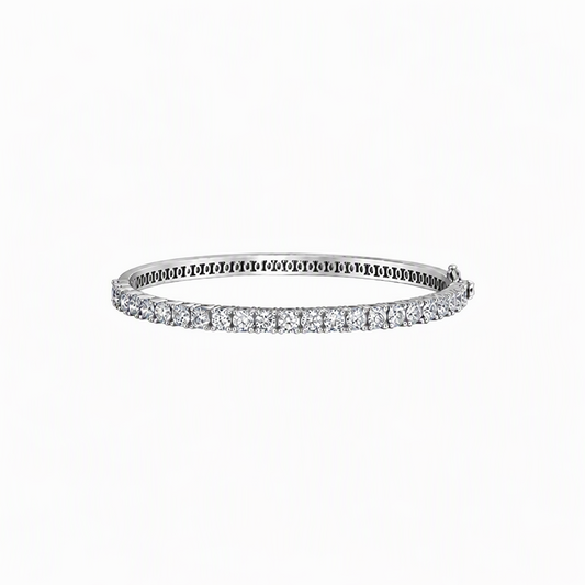 5.00TDW Lab Grown Diamond Tennis Bracelet in 10K White Gold