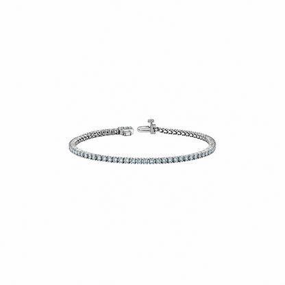 10K White Gold 2.00TDW Lab Grown Diamond Tennis Bracelet