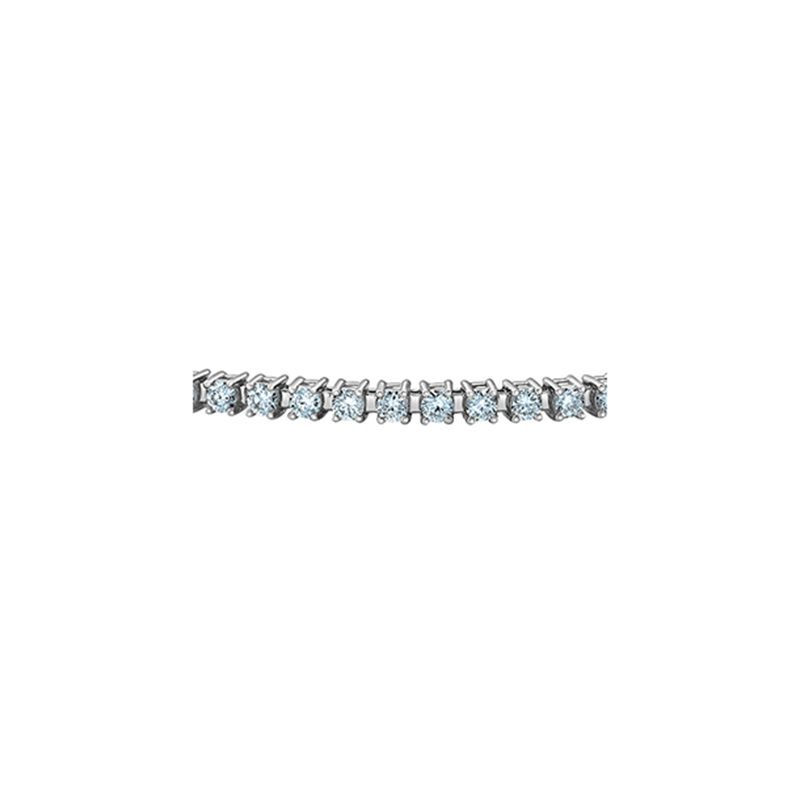 10K White Gold 2.00TDW Lab Grown Diamond Tennis Bracelet