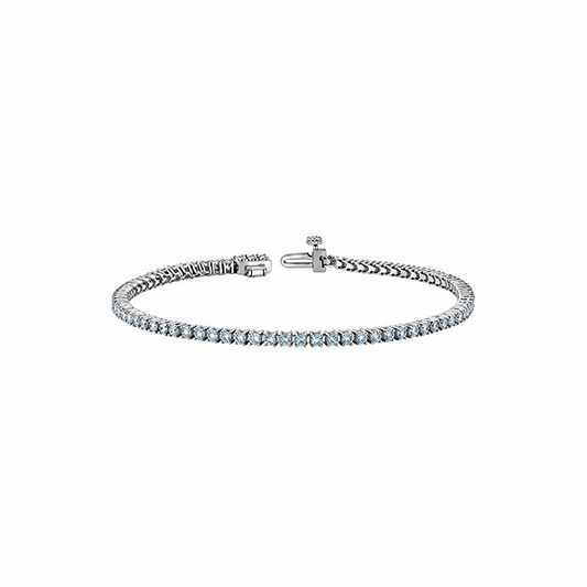 10K White Gold 2.00TDW Lab Grown Diamond Tennis Bracelet