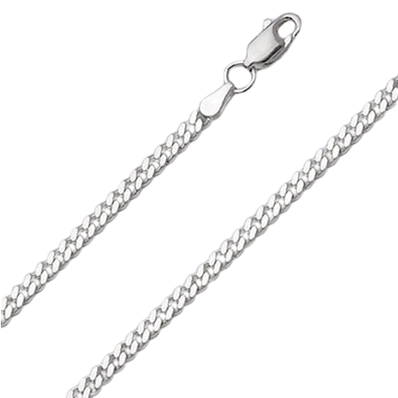 Sterling Silver 22&quot; 3mm Curb Link Chain