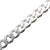 Sterling Silver Italian 8" 12.9mm Men's Curb Link Bracelet