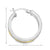 Fancy Hoop Earrings 14K Yellow and White Gold