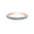 10K Rose Gold Aquamarine Ring-Band