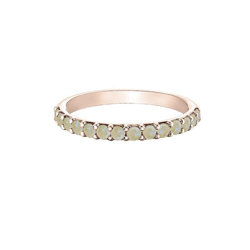10K Rose Gold Opal Band