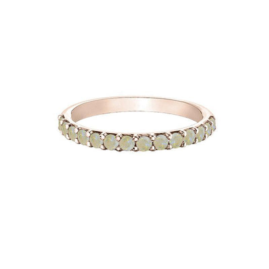 10K Rose Gold Opal Band