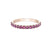 10K Rose Gold Pink Tourmaline Ring Band