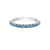 10K White Gold Blue Topaz Ring-Band