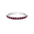 10K White Gold Ruby Ring-Band