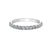 10K White Gold White Topaz Ring-Band