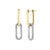 10K Yellow Gold 1.65TDW Diamond Paper Clip Earring