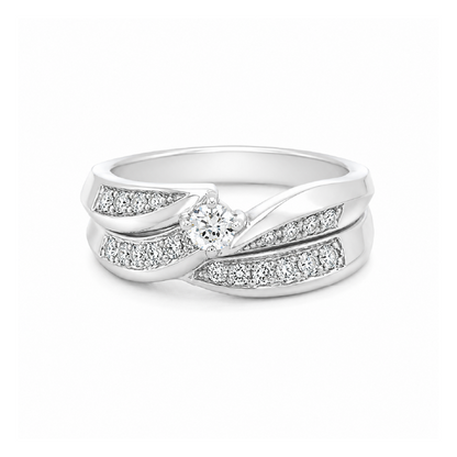 0.25 TDW Canadian Diamond Ring in 10K White Gold