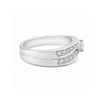 0.25 TDW Canadian Diamond Ring in 10K White Gold