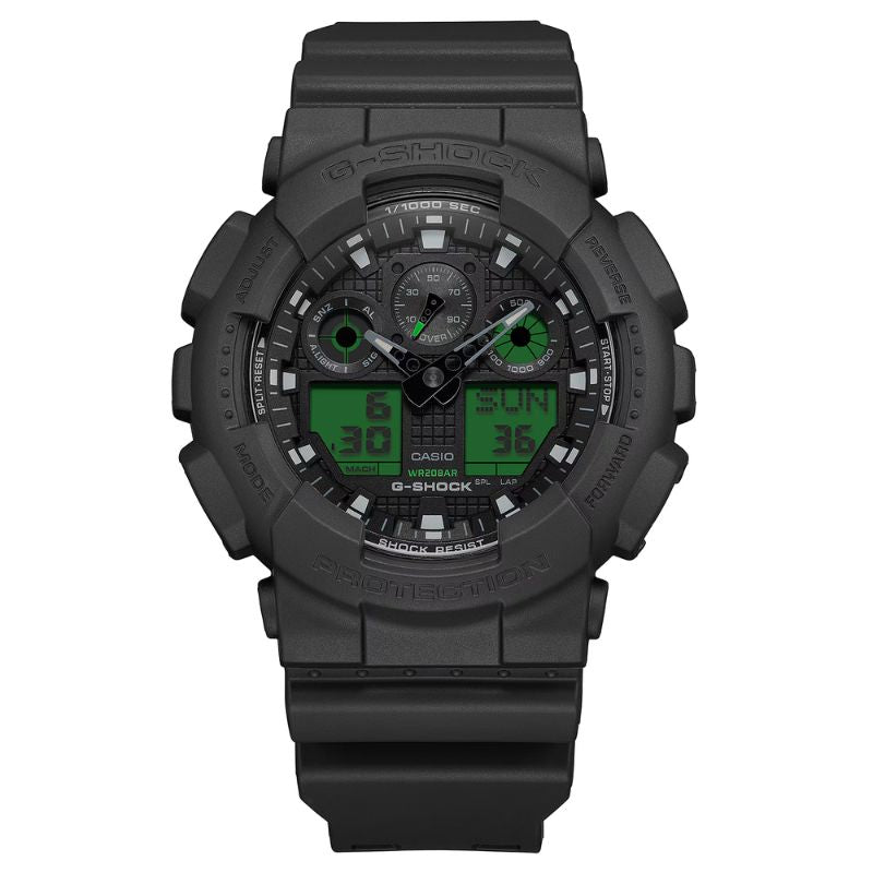 G-Shock GA-100 SERIES ANALOG-DIGITAL Quartz Men's Watch GA100BEG-1A