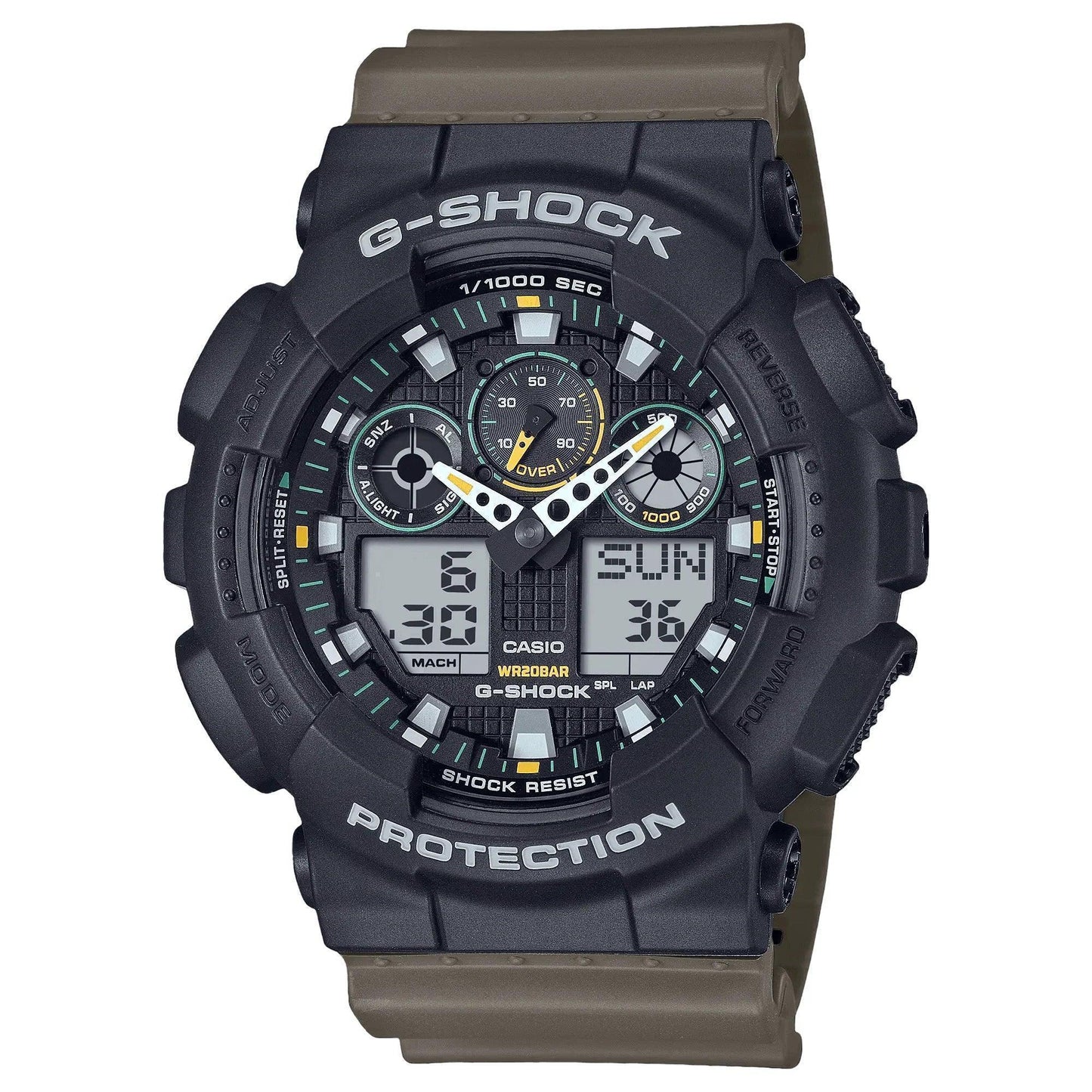 G-Shock Analog-Digital GA-100 SERIES Quartz Men's Watch GA100TU-1A3
