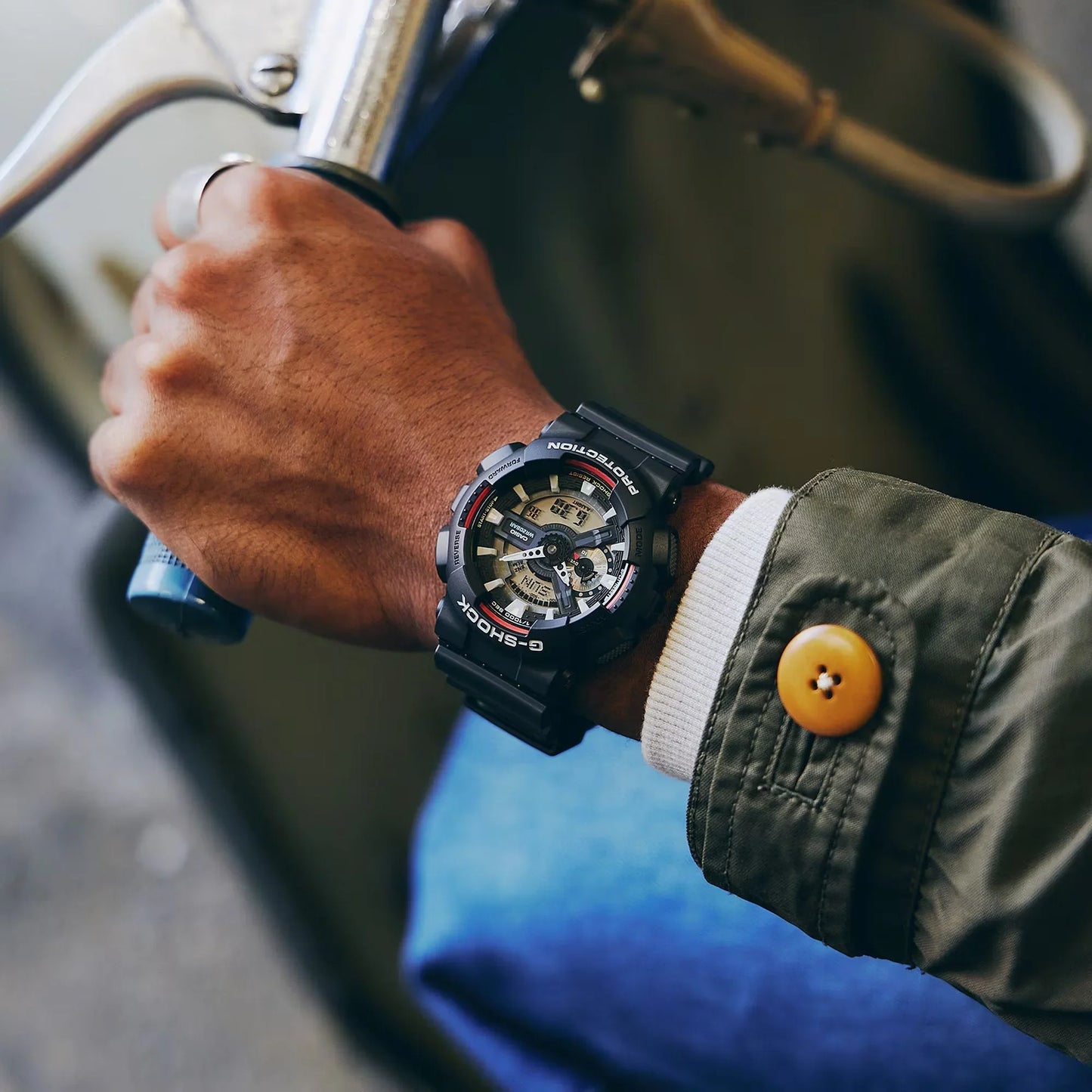 G-Shock ANALOG-DIGITAL 110 Series Quartz Men's Watch GA110RL-1A