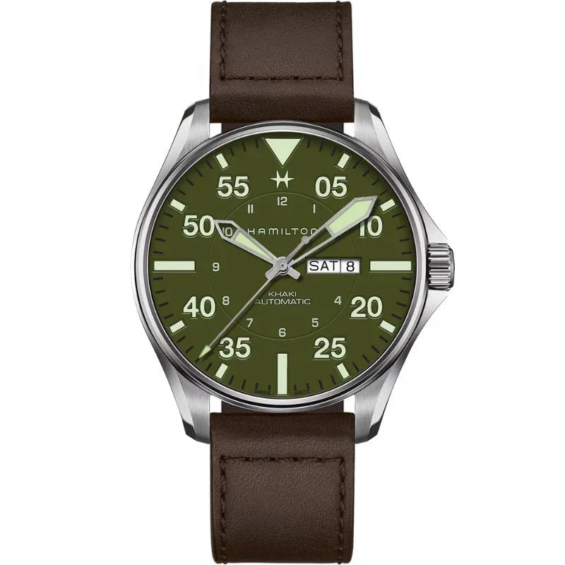 Hamilton Khaki Aviation Pilot Schott NYC - Limited Edition Automatic Men's Watch H64735561