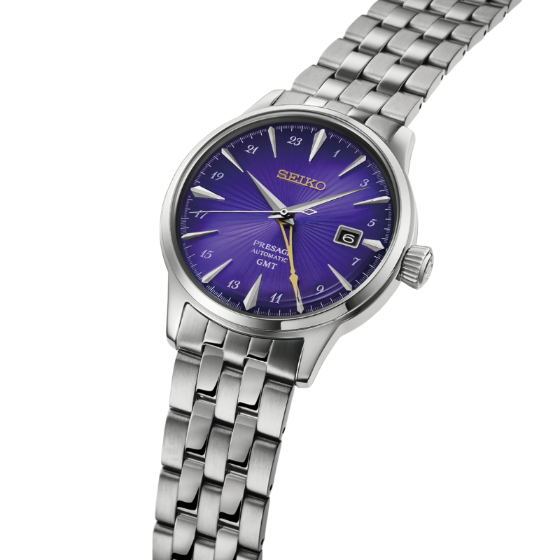 Seiko Presage Cocktail Time Edo Murasaki 145th Anniversary Limited Edition Automatic Men's Watch HCB006J1