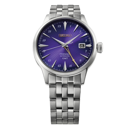 Seiko Presage Cocktail Time Edo Murasaki 145th Anniversary Limited Edition Automatic Mens Watch HCB006J1